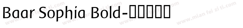 Baar Sophia Bold字体转换